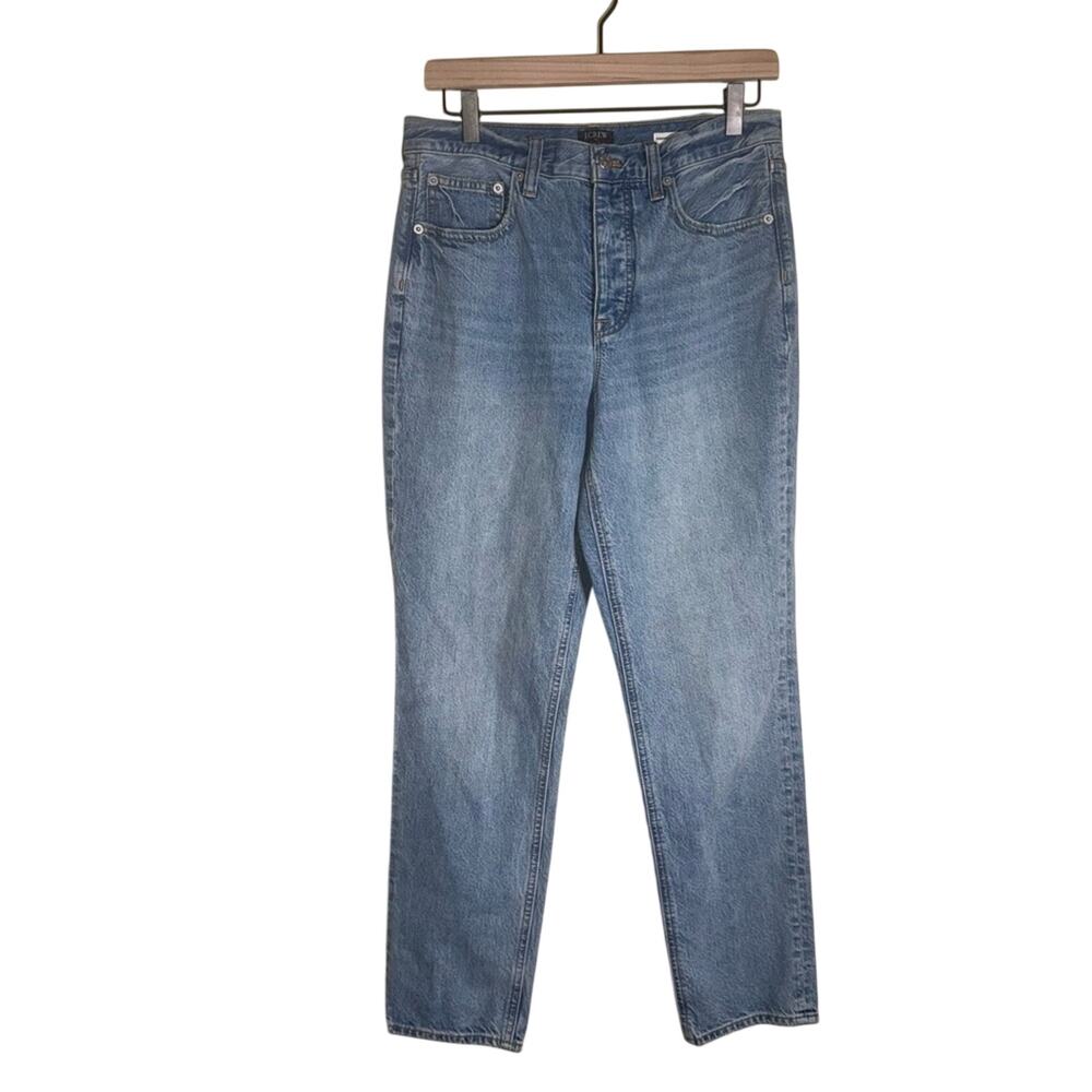 J. CREW Premium Edition High rise straight classic denim jeans 28T